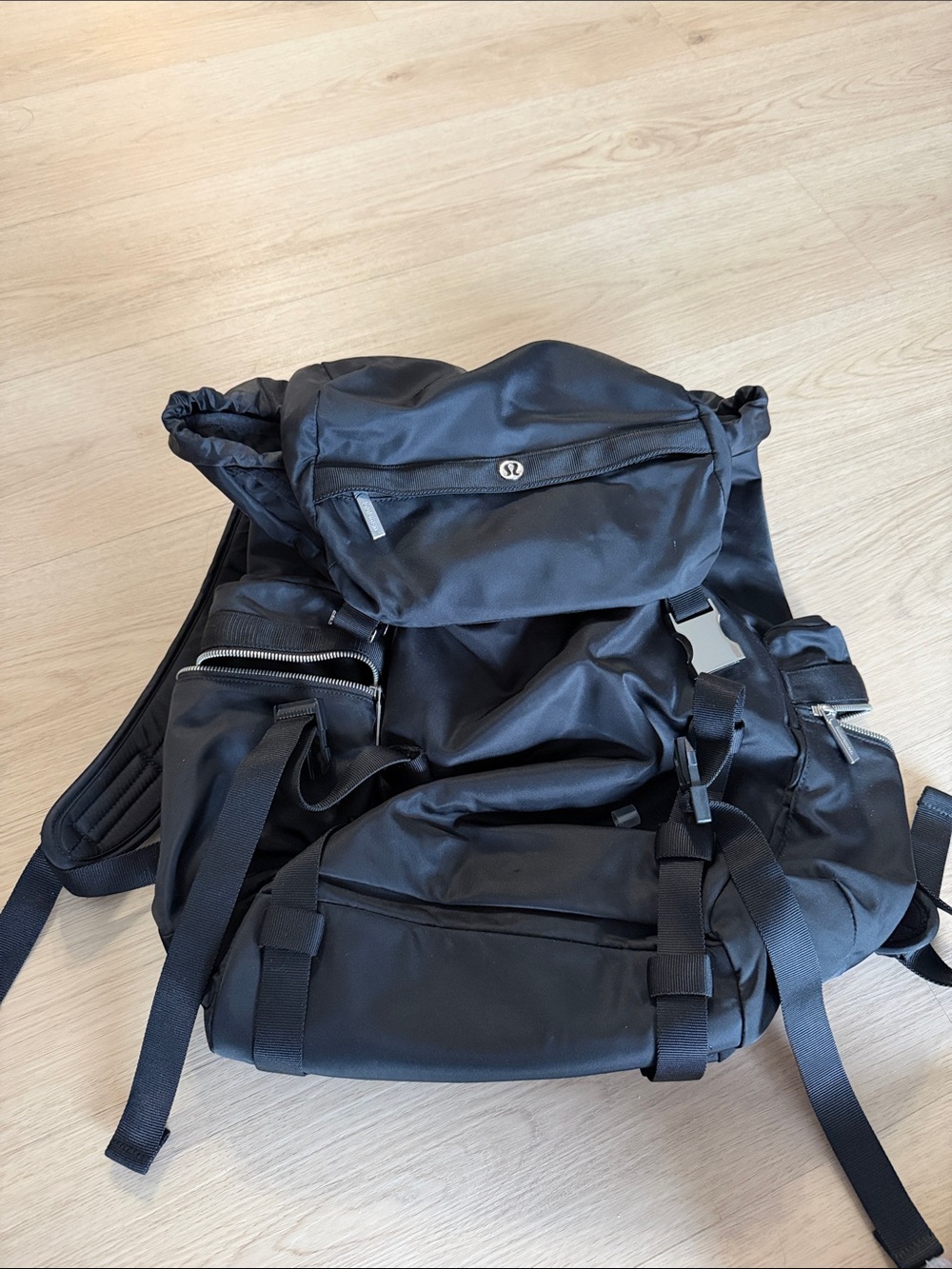 lululemon athletica Black Women's Backpack with Multiple Pockets